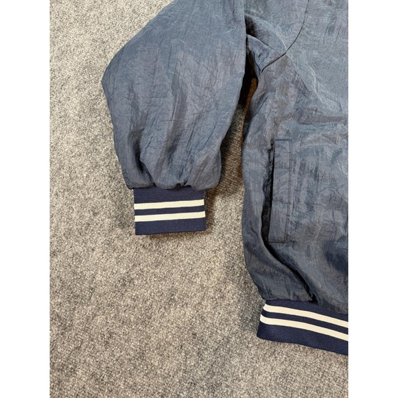 USA Baseball Jacket Mens 2XL Navy Windbreaker Pullover Made in USA Hartwell - Picture 4 of 12